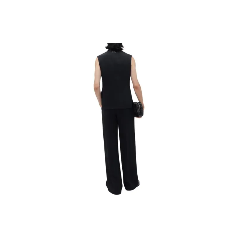 AMIRI Double-Breasted Sleeveless Blazer Jackets Coats Men's Black-2