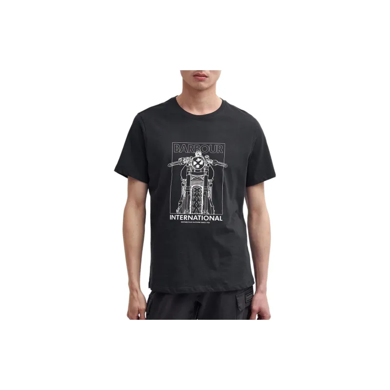 BARBOUR T Shirts Men Black-2