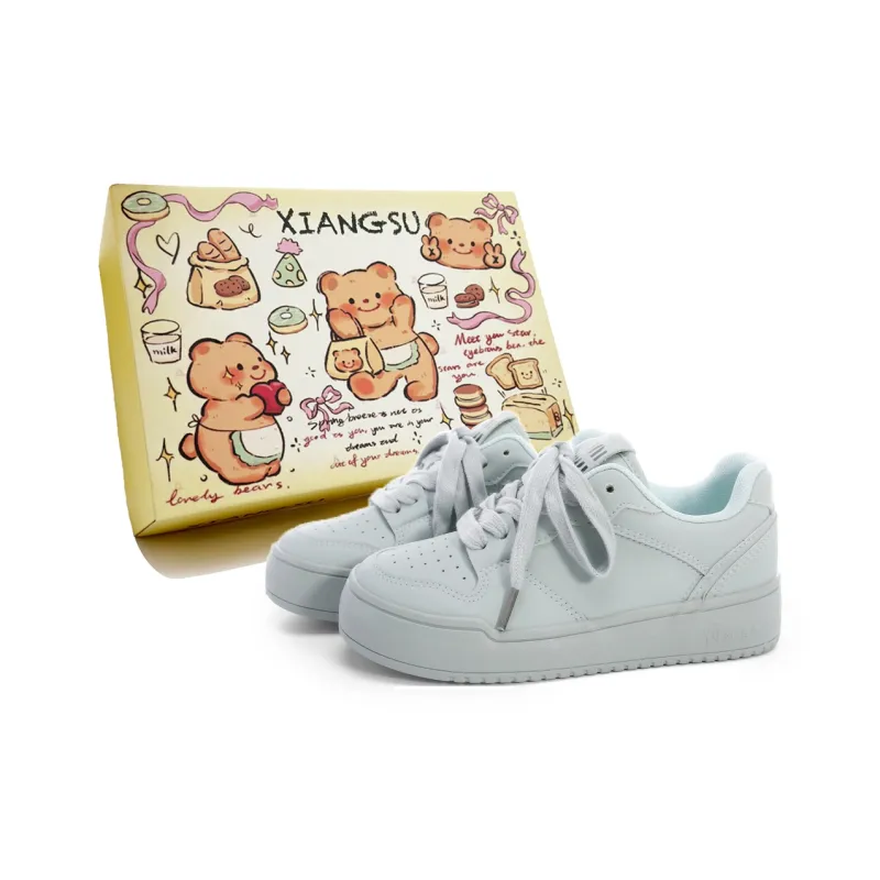 XIANGSU Anti Slip Wear Resistant Low Top Skateboard Shoes Women's-5