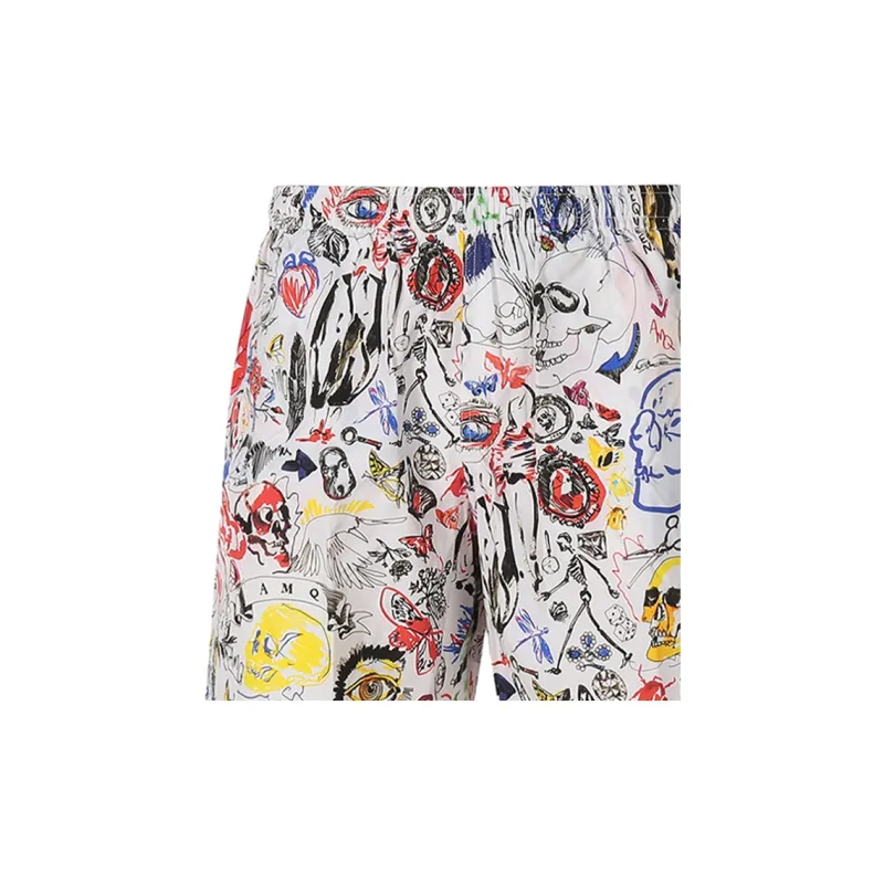 Alexander McQueen Casual Shorts Men White-2