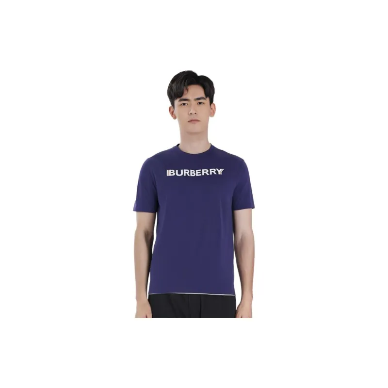 Burberry T Shirts Men Blue-3