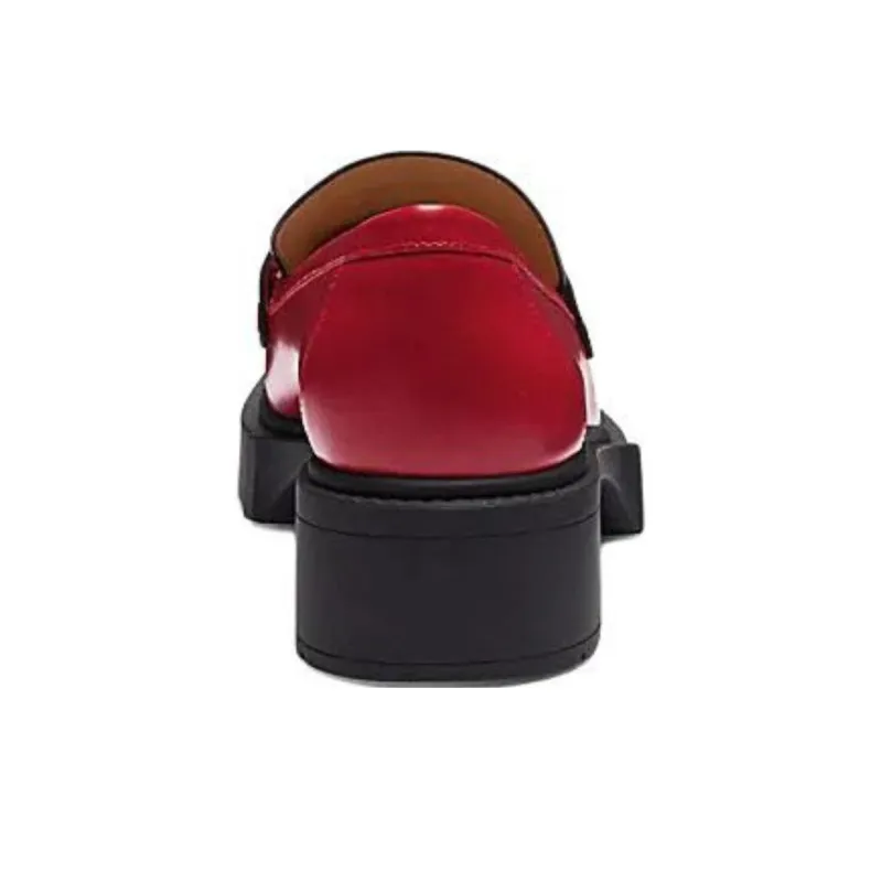 COACH Leah Loafers 4cm Women's Red-4