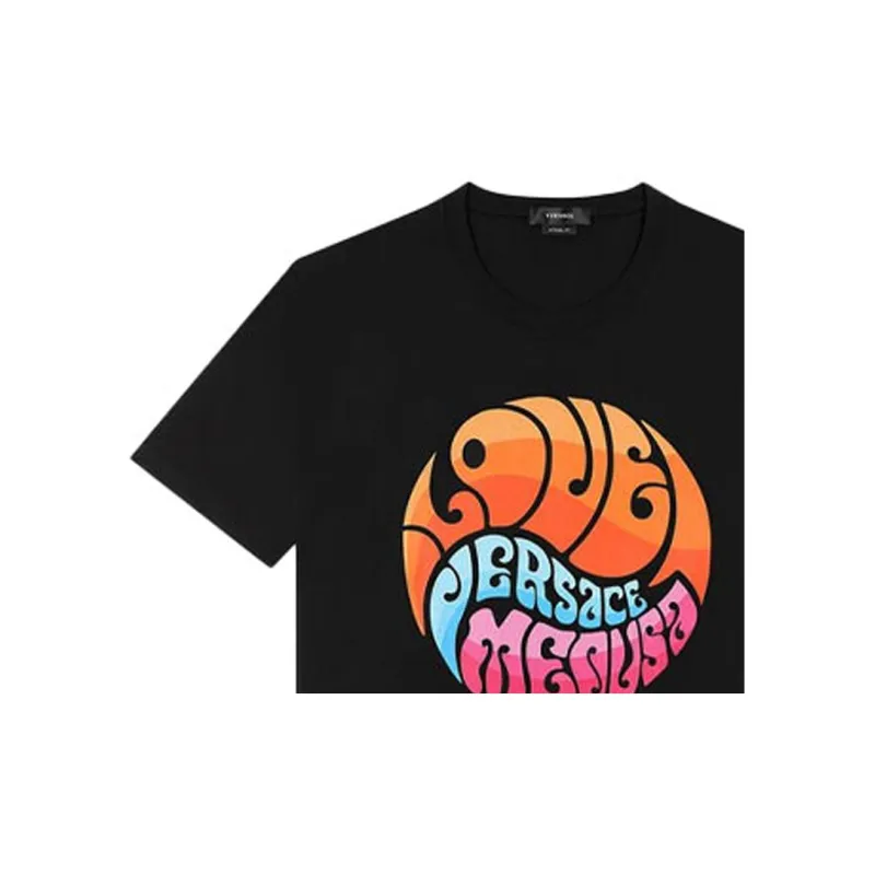 VERSACE T Shirts Men Black-4