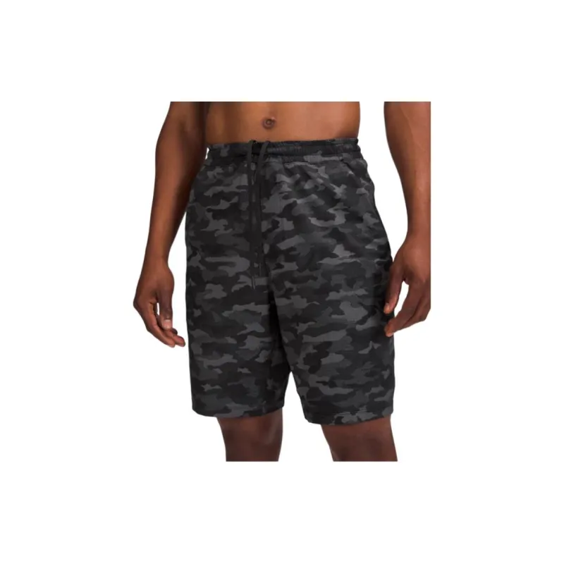 Lululemon Pace Breaker Casual Shorts Men Camouflage Black-5