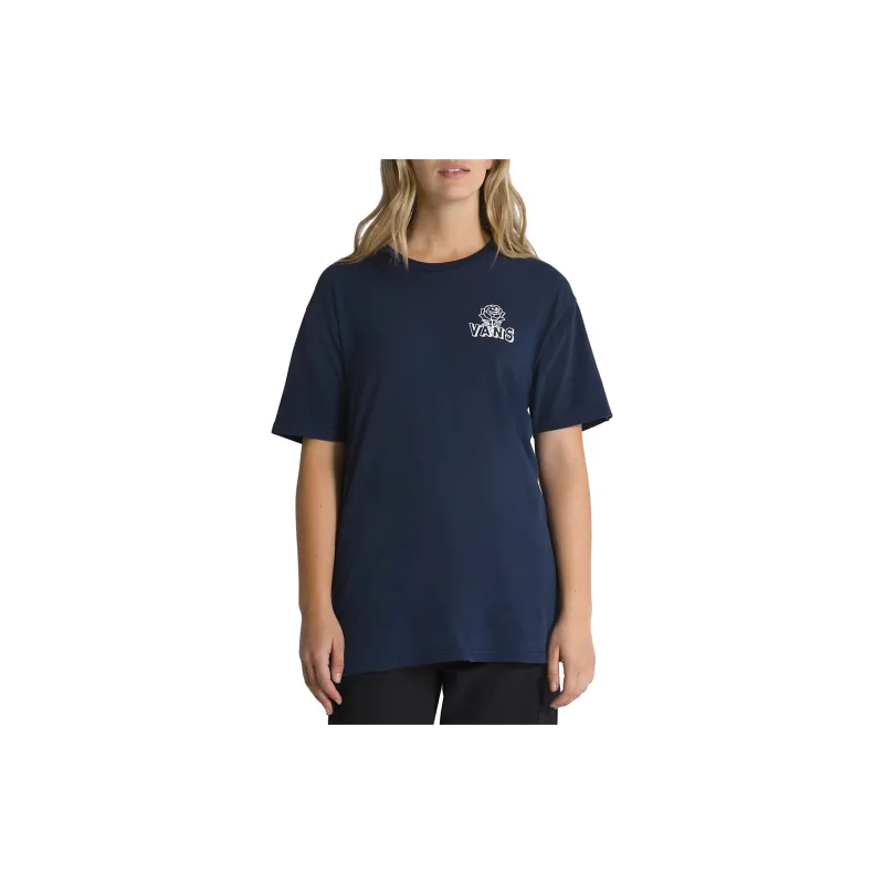 Vans Off The Wall Social T-Shirts Unisex Blue-2