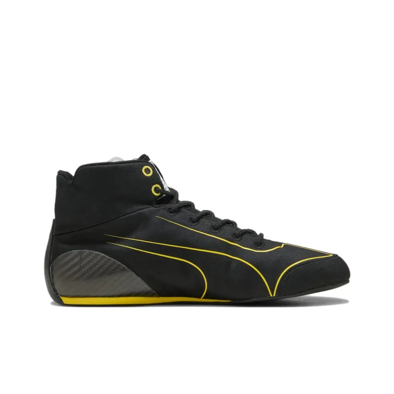 Ferrari x PUMA Speedcat Anti-Slip Wear-Resistant Mid-Top Training Shoes Men's Black Yellow-1