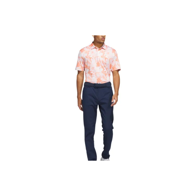 Adidas Polo Shirts Men Fusion Coral Pink-4