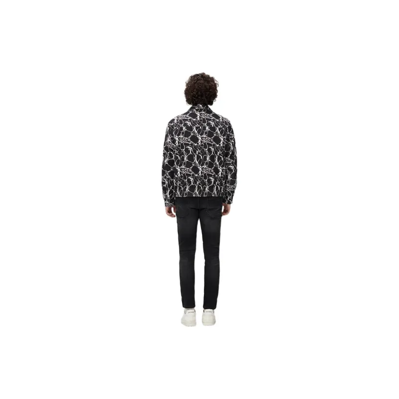 JOHN RICHMOND Jackets Coats Men's Black White-2