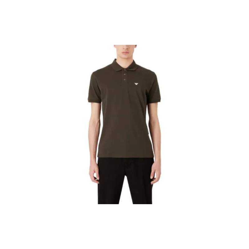 EMPORIO ARMANI Polo Shirts Men Brown-2