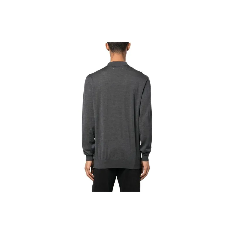 Golden Goose Logo patch Wool Polo Shirt-6