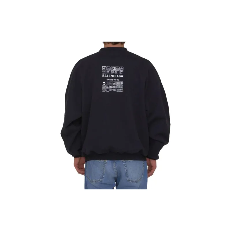 Balenciaga Sweatshirt Regular Fit Men's Black-2