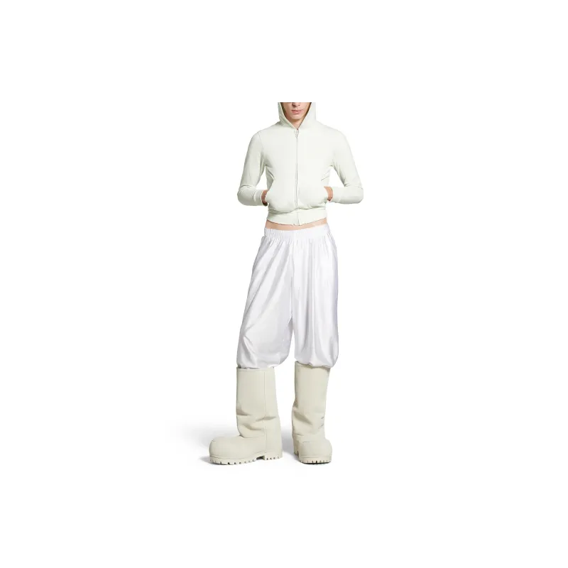 Balenciaga FW24 Knitted Sports Pants Loose Fit Style Unisex White-2