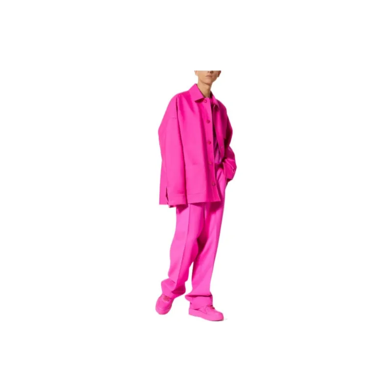 Valentino Pink Pp Collection Shirts Men Rose Red-1