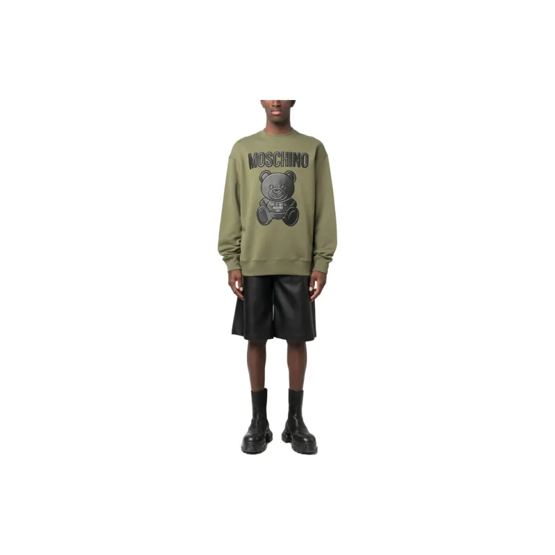 MOSCHINO Sweatshirts Men Green-1