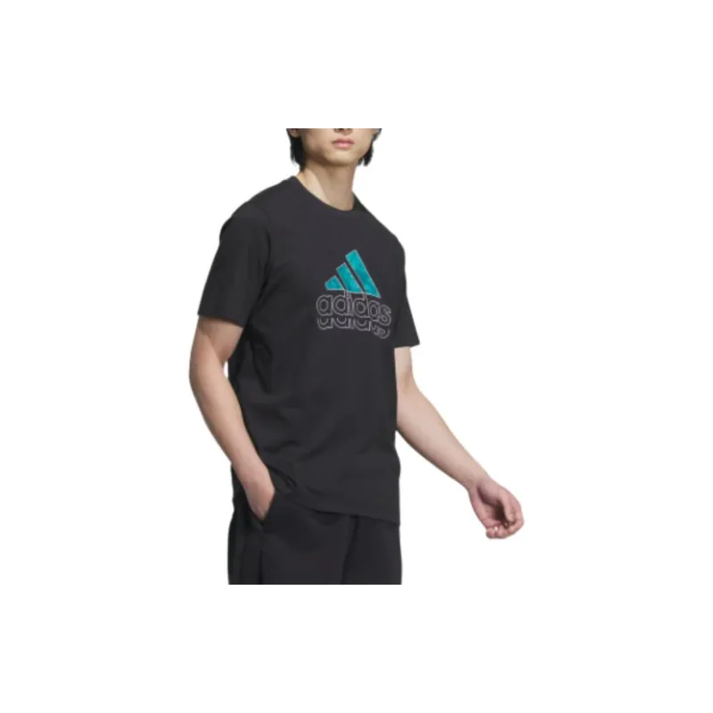 Adidas T Shirt Men's Black/White-4