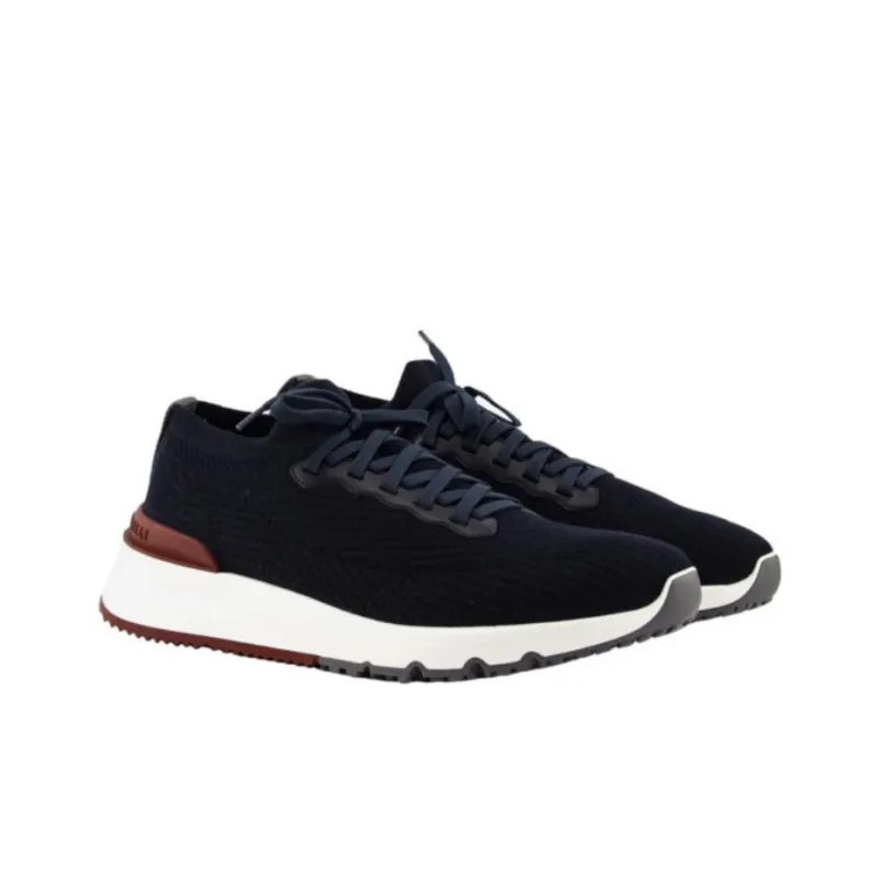 Brunello Cucinelli Lace up Mesh Sneakers-2