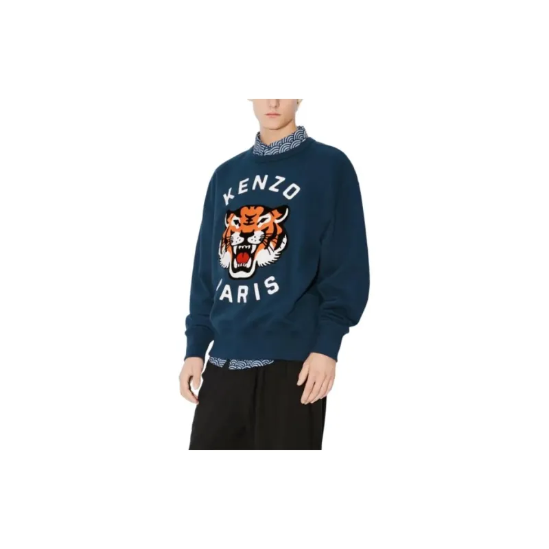 KENZO Lucky Tiger Logo Embroidered Sweatshirt-6