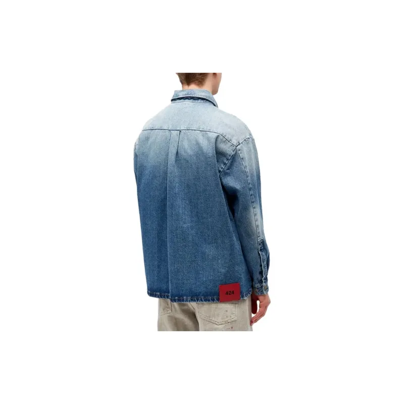 424 Gradient effect Denim Shirt-3