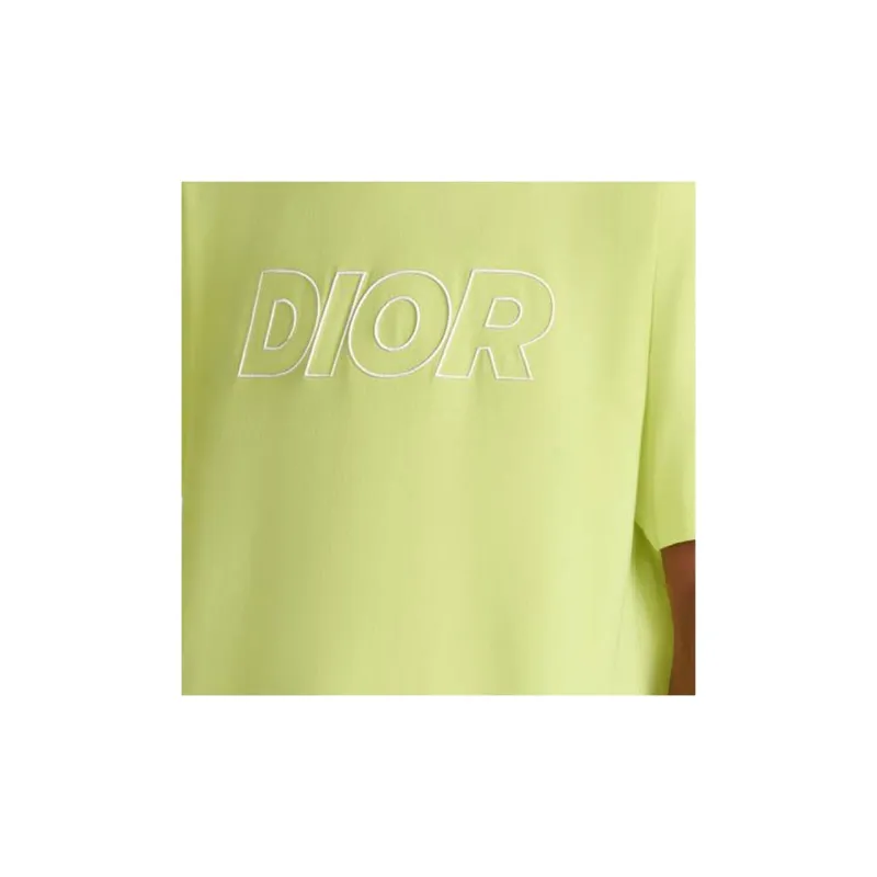 DIOR T Shirts Men Yellow-5