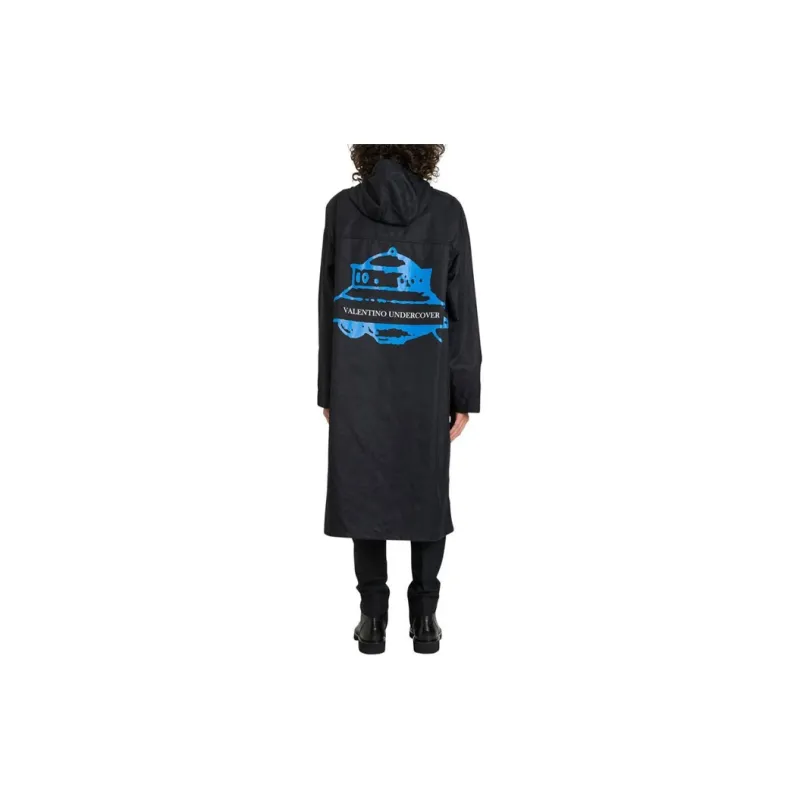 Valentino Trench Coats Men Black-2