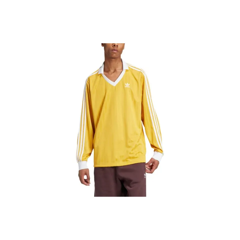Adidas Originals ADICOLOR PIQUÉ FOOTBALL TOP Soccer Jerseys Men's Gold-1