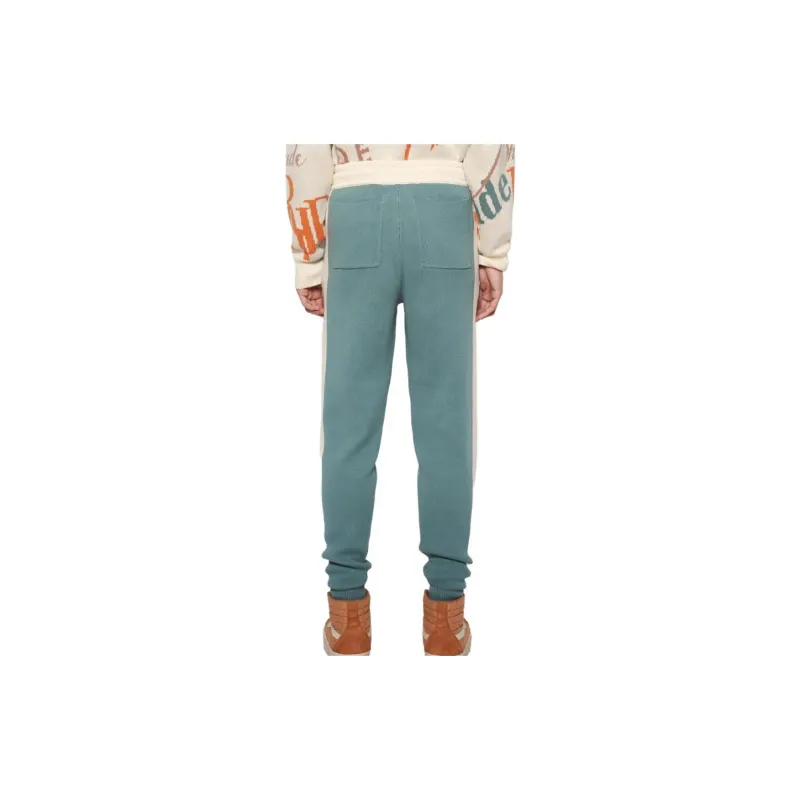 RHUDE Knitted Sweatpants Men Green-1