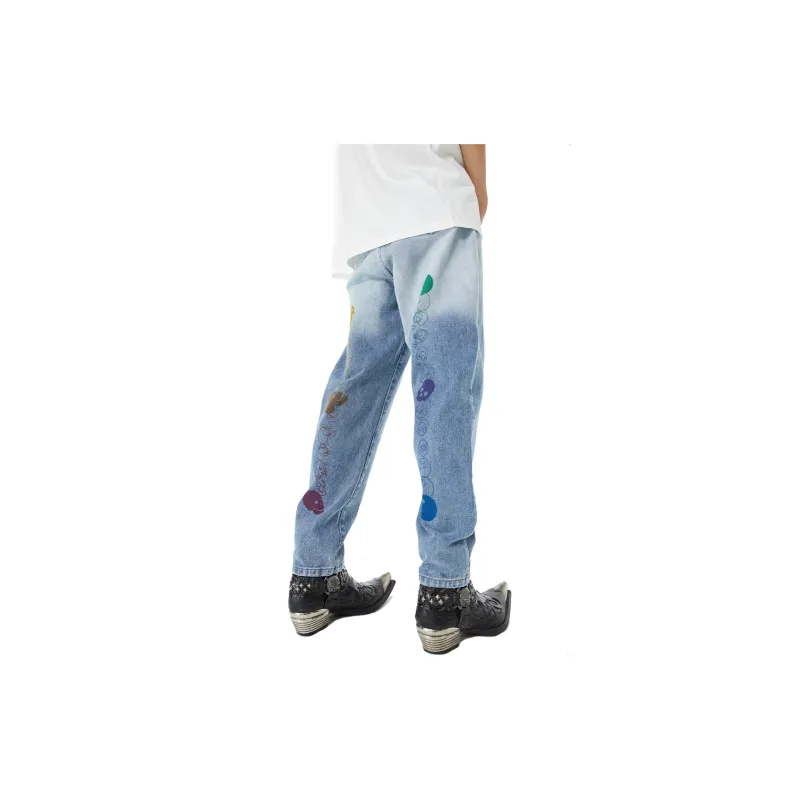 HUMNAT SS22 Straight Jeans Unisex Light Blue-5