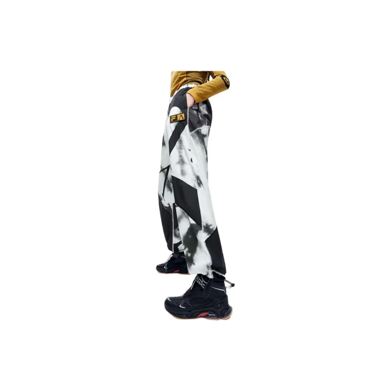 FILA FUSION FILA X ARIES Knitted Sports Pants Unisex Pitch Black-4