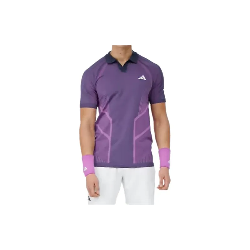 Adidas Free Shipping With AdiClub Tennis Pro Seamless Aeroready FreeLift Polo Shirt-5
