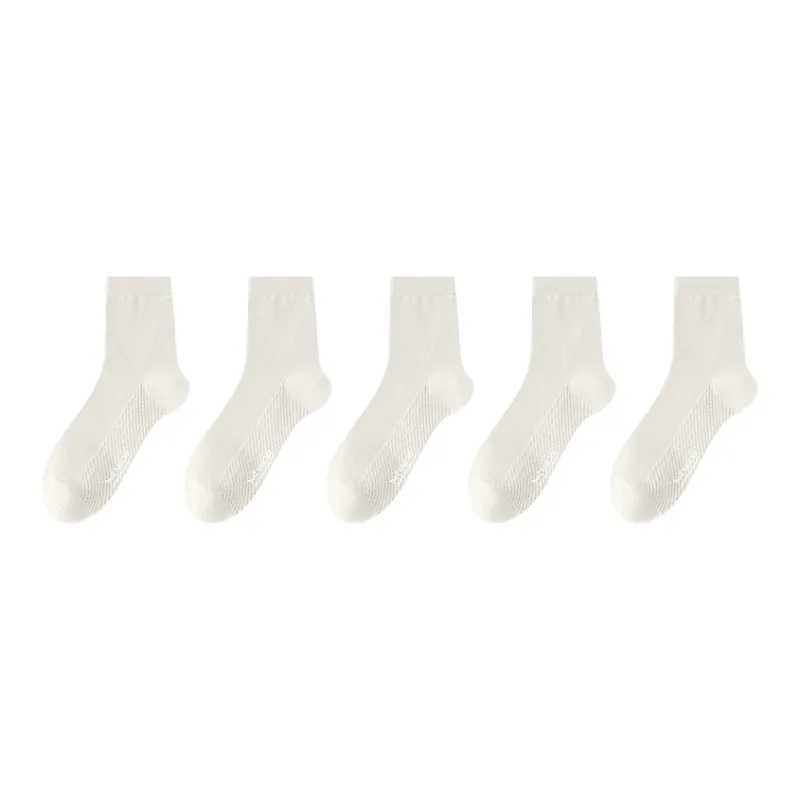MIIOW Mid Calf Socks Men's 5 Pack-1
