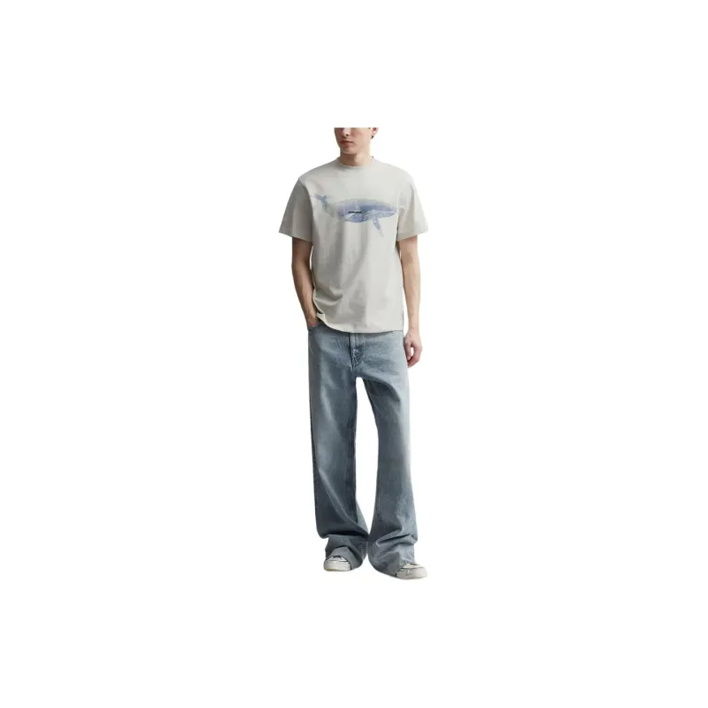 ADER ERROR Regular T Shirt Men's Oat-2