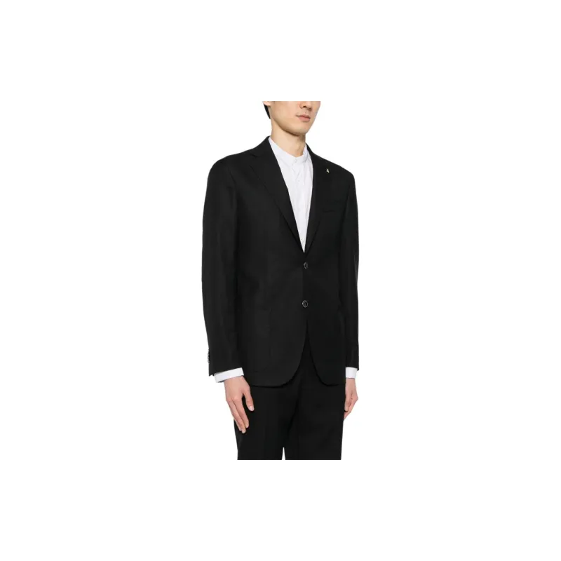 Corneliani Brooch detail Single breasted Blazer-3