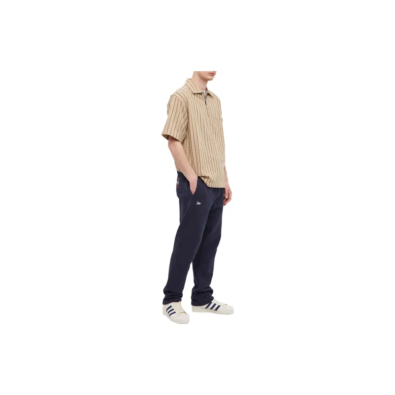 Patta Knitted Sweatpants Men Blue-1