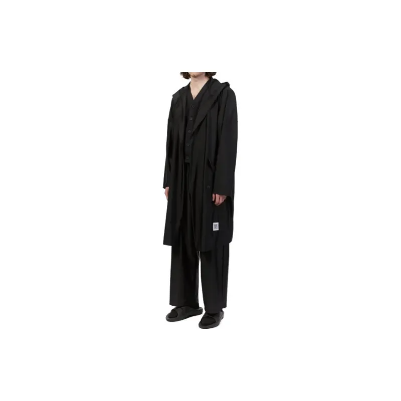 FUMITO GANRYU Logo patch Rain Coat-1