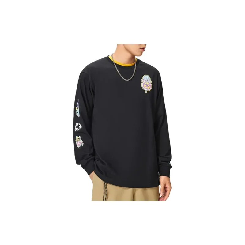 LiNing Skateboard T Shirt Men's Black-3
