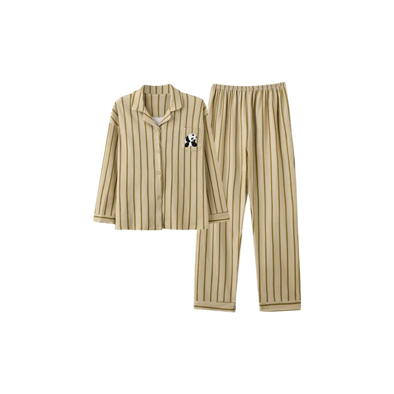 DanceBees Pajama Set Women's Brown-0