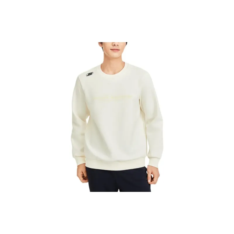 Skechers GOKNIT Basic Sports Collection Sweatshirt Men's Cream Beige White-2