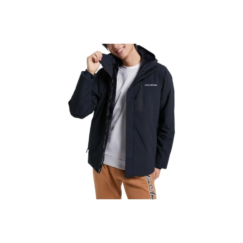 Hollister Jackets Men Black-1