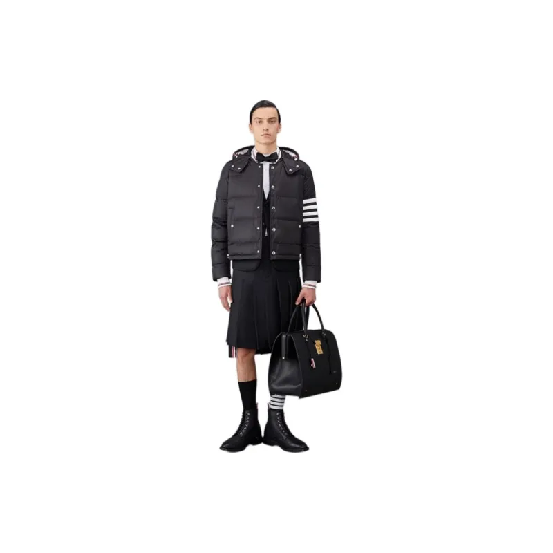 THOM BROWNE 4-Bar Bomber Jacket-2