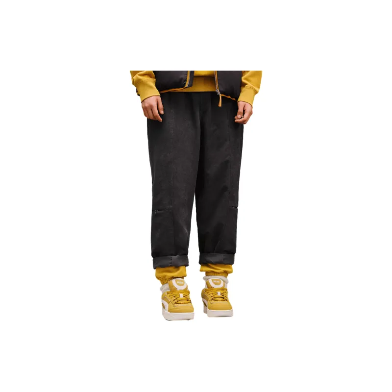 PUMA Casual Pants Unisex Charcoal Black-2
