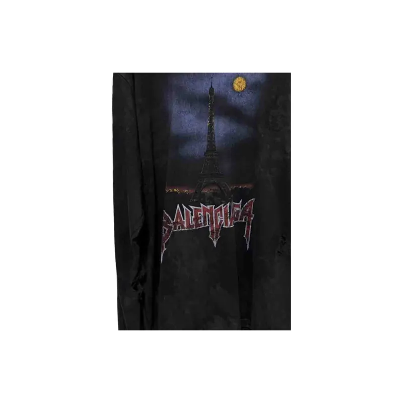 Balenciaga FW23 T Shirt Loose Fit Style Unisex Black-3
