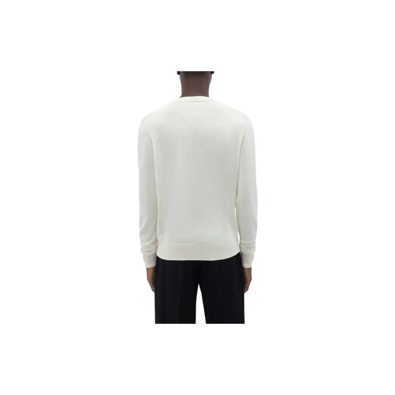 AMIRI Long Sleeve Crew-Alabaster Sweater Men's White-1