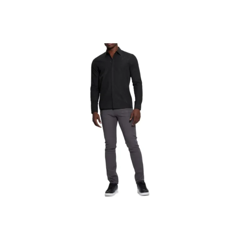 GUESS Sunset Lurex Shirt Shirt Men's Black-1