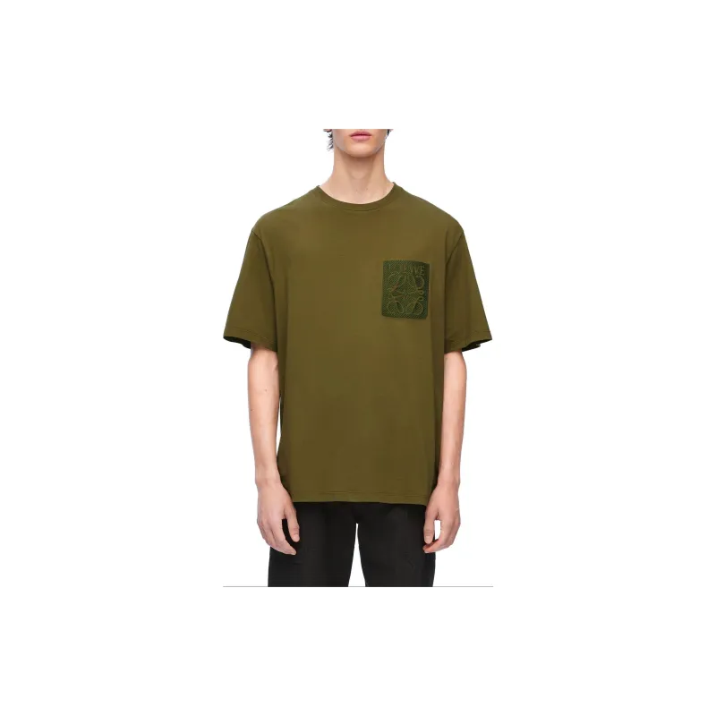 LOEWE T Shirt Men's Olive Green-2