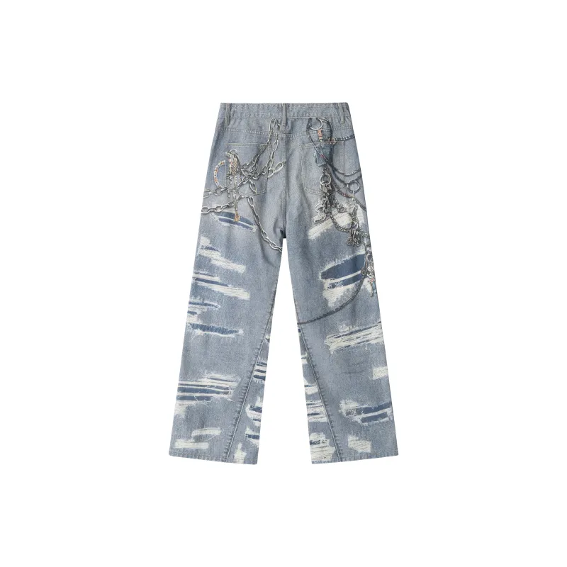 PILOTDRAGON x XINYINSU P&D 24FW Jeans Unisex Blue-1