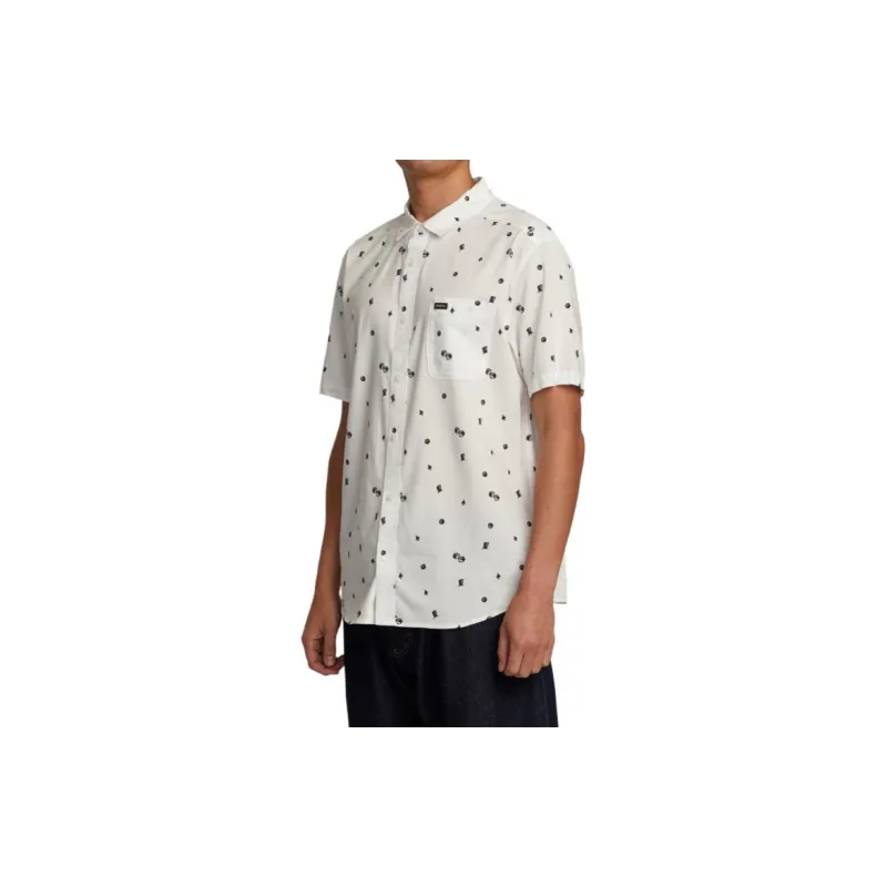 RVCA Shirts Men White-3