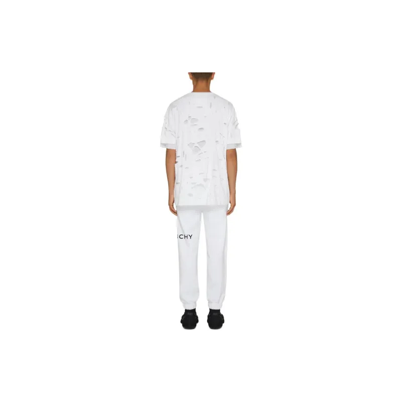GIVENCHY GIVENCHY Archetype FW22 Knitted Sports Pants Men's White-2