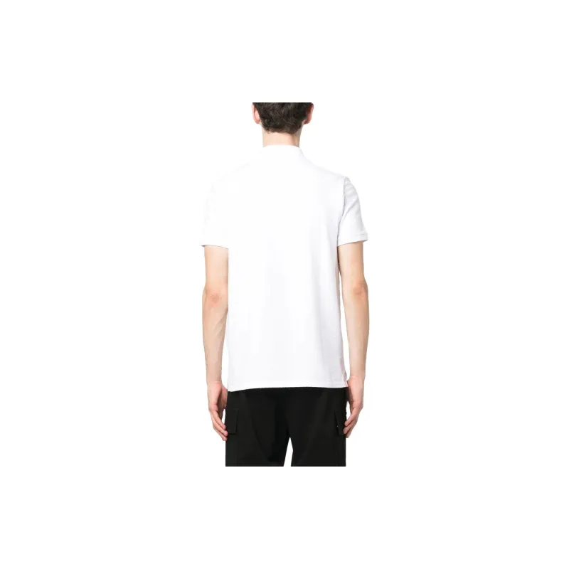 BALMAIN Monogram Straight Hem Polo Shirt-2