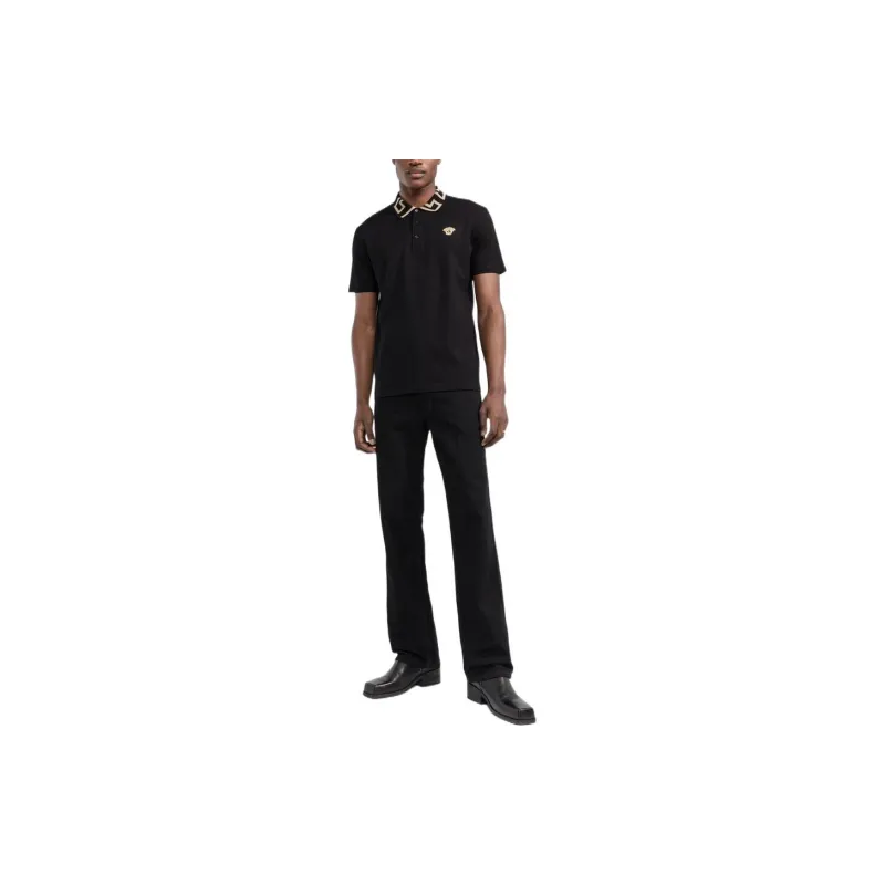 VERSACE VERSACE FW22 Polo Shirt Men's Black-1
