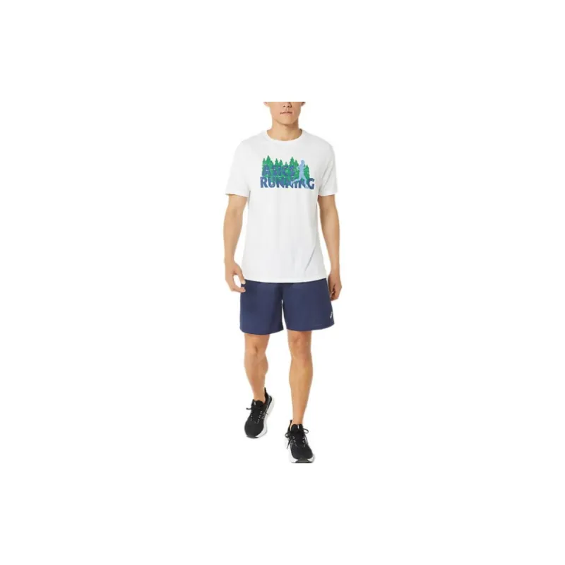 Asics EVERGREEN TRAIL RUN TEE T-Shirts Unisex White-3